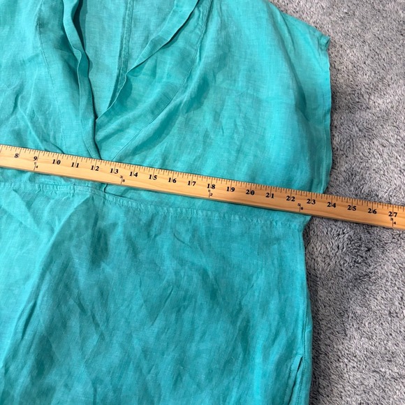 Lands‎ End Linen Tunic Top Oversized Large Beachy Lagenlook Sustainable 19343x - Picture 4 of 13